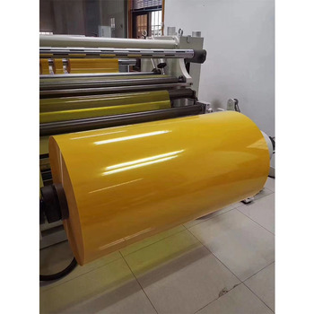 Moq1 Trung Quốc Màu vàng Polyester Nhiệt độ cao Pet Tấm phim màu vàng